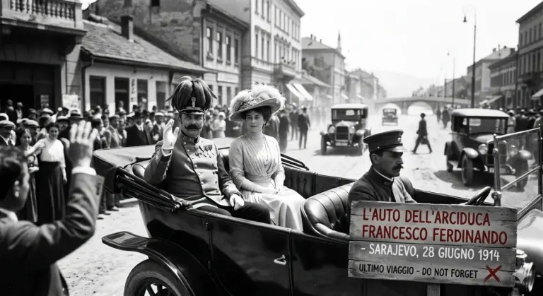 L'auto dell'Arciduca Francesco Ferdinando