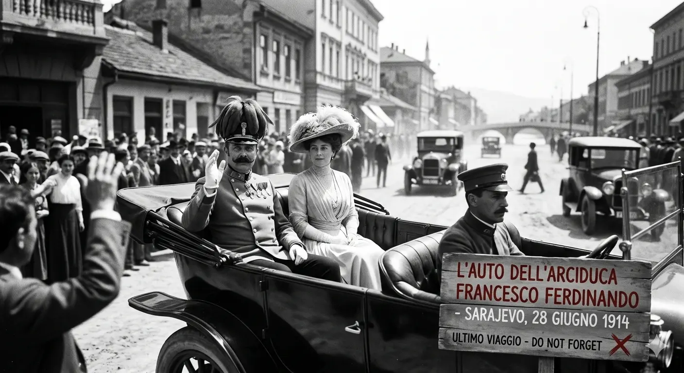 L'auto dell'Arciduca Francesco Ferdinando